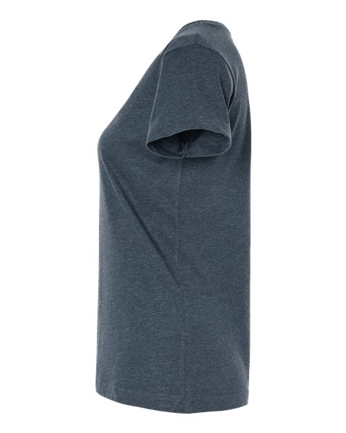 LAT 3516 Women's Fine Jersey Tee - Vintage Denim - side