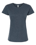 LAT 3516 Women's Fine Jersey Tee - Vintage Denim - front