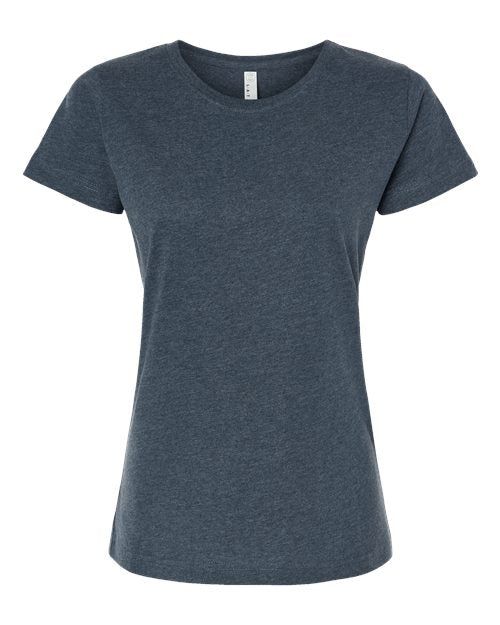 LAT 3516 Women's Fine Jersey Tee - Vintage Denim - front
