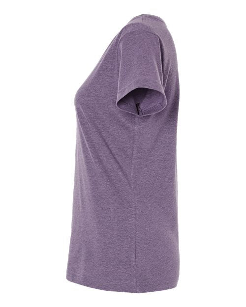 LAT 3516 Women's Fine Jersey Tee - Wisteria Blackout - side