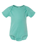 Rabbit Skins 4400 Infant Baby Rib Bodysuit - Saltwater - front