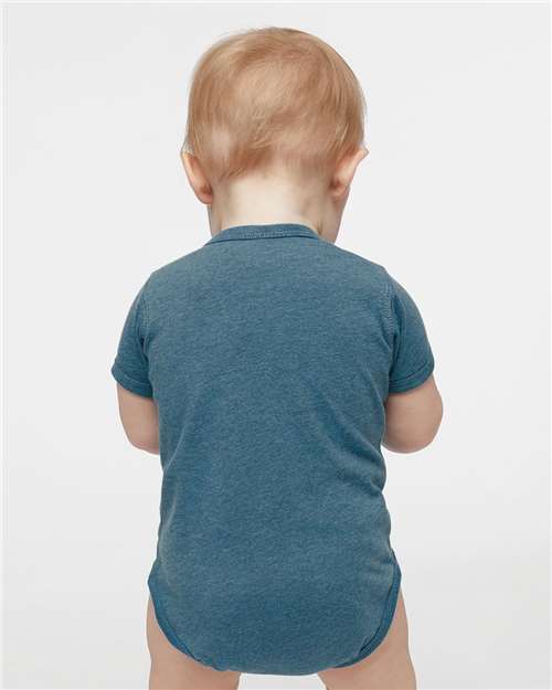 Rabbit Skins 4424 Infant Fine Jersey Bodysuit - Bermuda Blackout - model back