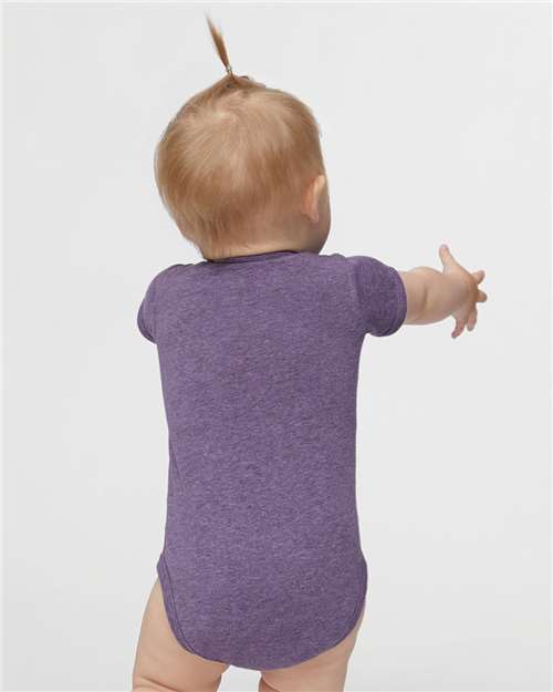 Rabbit Skins 4424 Infant Fine Jersey Bodysuit - Wisteria Blackout - model back