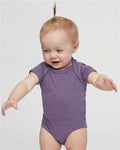 Rabbit Skins 4424 Infant Fine Jersey Bodysuit - Wisteria Blackout - model front