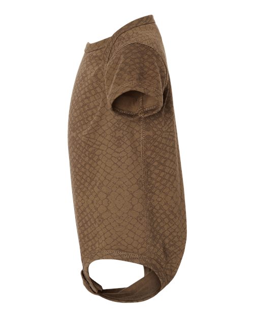 Rabbit Skins 4424 Infant Fine Jersey Bodysuit - Brown Reptile - side
