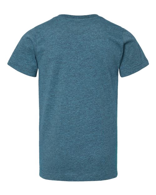 LAT 6101 Youth Fine Jersey Tee - Bermuda Blackout - back