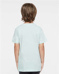 LAT 6101 Youth Fine Jersey Tee - Honeydew - model back
