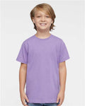 LAT 6101 Youth Fine Jersey Tee - Lavender - model front