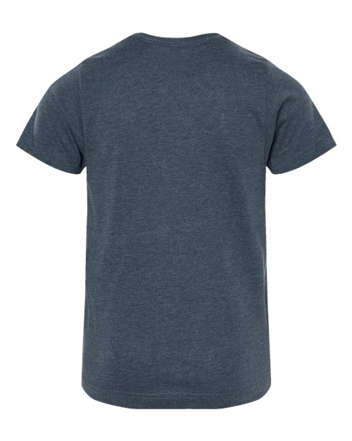 LAT 6101 Youth Fine Jersey Tee - Vintage Denim - back