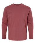 LAT 6201 Youth Fine Jersey Long Sleeve Tee - Rouge - front