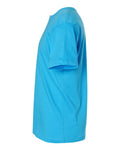 LAT 6901 Unisex Fine Jersey Tee - Aqua - side