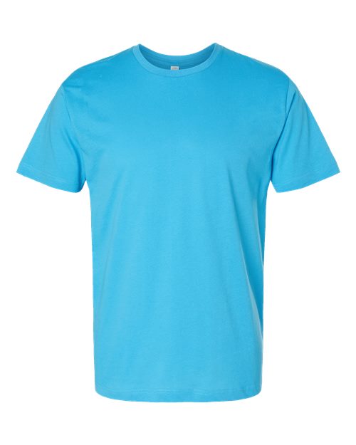 LAT 6901 Unisex Fine Jersey Tee - Aqua - front