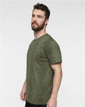 LAT 6901 Unisex Fine Jersey Tee - Green Reptile - model side