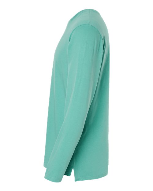 LAT 6918 Unisex Fine Jersey Long Sleeve Tee - Saltwater - side
