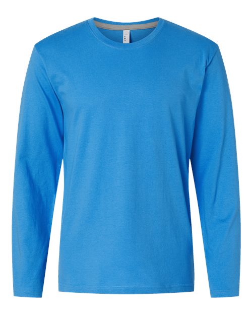 LAT 6918 Unisex Fine Jersey Long Sleeve Tee - Tradewind - front