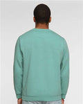 LAT 6925 Unisex Elevated Fleece Crewneck Sweatshirt - Saltwater - model back