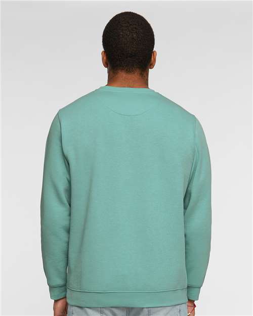 LAT 6925 Unisex Elevated Fleece Crewneck Sweatshirt - Saltwater - model back