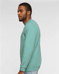 LAT 6925 Unisex Elevated Fleece Crewneck Sweatshirt - Saltwater - model side