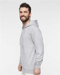 LAT 6926 Unisex Elevated Fleece Hoodie Sweatshirt - Heather - model side