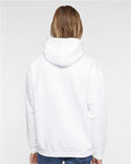 LAT 6926 Unisex Elevated Fleece Hoodie Sweatshirt - White - model back