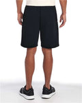 Jerzees 978MPR Unisex Nublend Fleece Shorts - Black - model back
