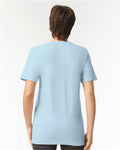 American Apparel 2001 Unisex Fine Jersey Tee - Powder Blue - model back