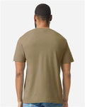 Gildan 64000CVC Unisex Softstyle CVC T-Shirt - Dune Mist - model back