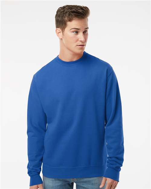 Independent Trading Co. SS3000 Midweight Crewneck Sweatshirt - Royal - model front