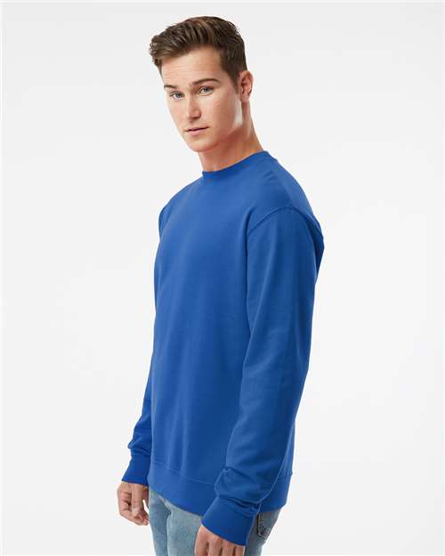 Independent Trading Co. SS3000 Midweight Crewneck Sweatshirt - Royal - model side