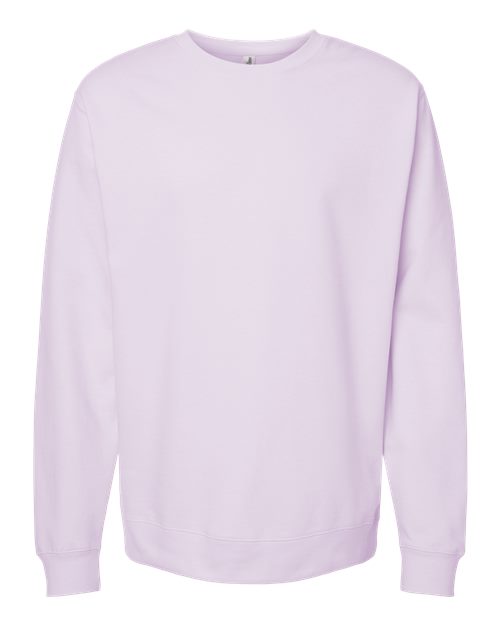Independent Trading Co. SS3000 Midweight Crewneck Sweatshirt - Lavender - flat front