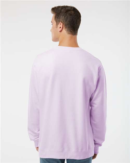 Independent Trading Co. SS3000 Midweight Crewneck Sweatshirt - Lavender - model back