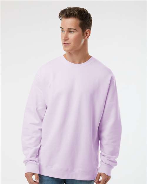 Independent Trading Co. SS3000 Midweight Crewneck Sweatshirt - Lavender - model front