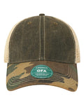 LEGACY OFA Old Favorite Trucker Cap - Black/ Army Camo/ Khaki - front