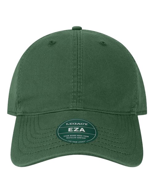LEGACY EZA Relaxed Twill Dad Hat - Dark Green - front
