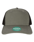 LEGACY ROADIE Five-Panel Adjustable Cap - Charcoal Slub/ Black - front
