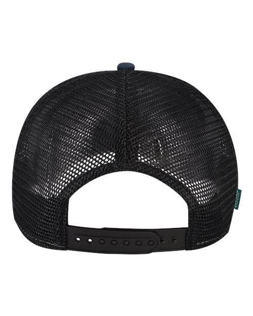 LEGACY ROADIE Five-Panel Adjustable Cap - Navy Slub/ Black - back