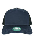 LEGACY ROADIE Five-Panel Adjustable Cap - Navy Slub/ Black - front