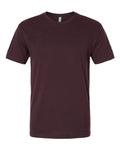 Next Level 3600 Unisex Cotton T-Shirt - Oxblood - flat front