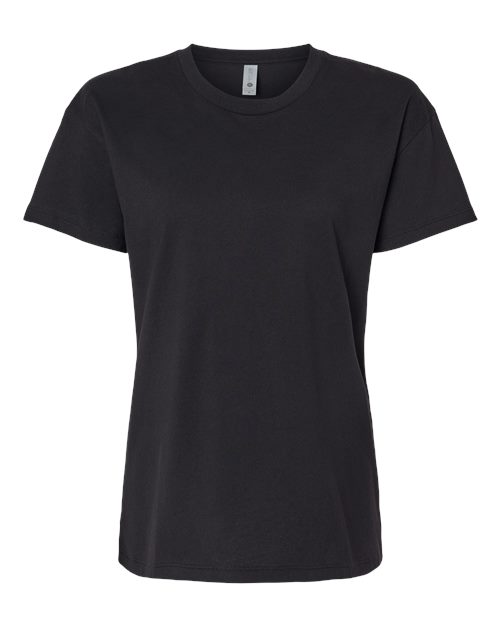 Next Level 3910 Women's Cotton Relaxed T-Shirt - Black - front