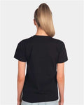 Next Level 3910 Women's Cotton Relaxed T-Shirt - Black - model back