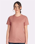 Next Level 3910 Women's Cotton Relaxed T-Shirt - Desert Pink - model front