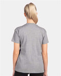 Next Level 3910 Women's Cotton Relaxed T-Shirt - Heather Grey - model back