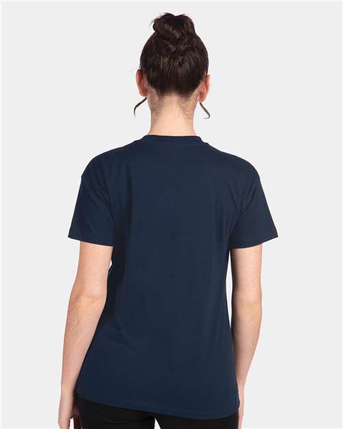 Next Level 3910 Women's Cotton Relaxed T-Shirt - Midnight Navy - model back