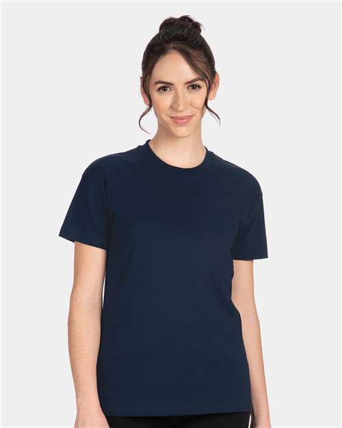 Next Level 3910 Women's Cotton Relaxed T-Shirt - Midnight Navy - model front