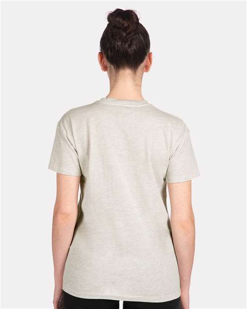 Next Level 3910 Women's Cotton Relaxed T-Shirt - Oatmeal - model back