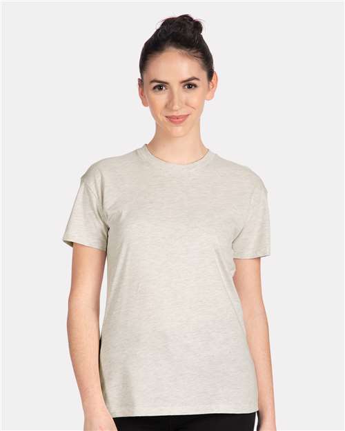 Next Level 3910 Women's Cotton Relaxed T-Shirt - Oatmeal - model front
