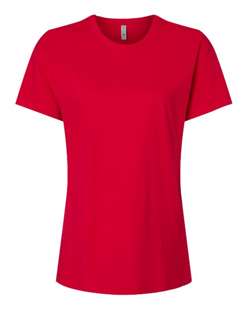 Next Level 3910 Women's Cotton Relaxed T-Shirt - Red - front