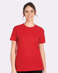 Next Level 3910 Women's Cotton Relaxed T-Shirt - Red - model front
