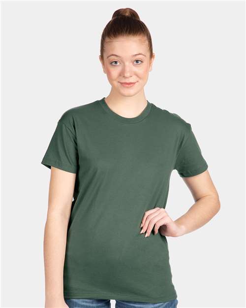 Next Level 3910 Women's Cotton Relaxed T-Shirt - Royal Pine - model front