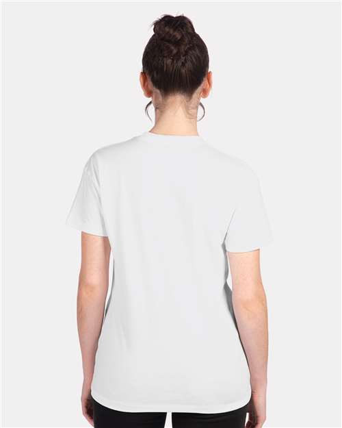 Next Level 3910 Women's Cotton Relaxed T-Shirt - White - model back